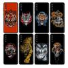 Tiger Animal Case For Samsung Galaxy A50 A70 M52 A30 A20s A20e A10 A40 A10s M51 M31 M30s M13 5G Black Phone Cover