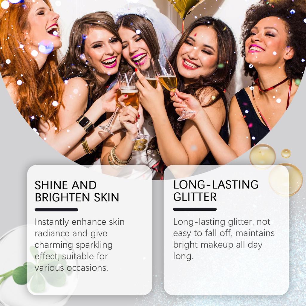 Body Flash Highlighter Spray Natural Stereoscopic Long-lasting Brightening Glitter 100ml