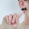 1 пара женских серег, съемные подарочные легкие стильные милые женские серьги с черным бантом, модные украшения