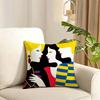 MMalika Favre Ant Vantage Simple Cushion Cover Reversible Plush Pillow Cover Soft Fluffy  Home Decor for Sofa Bedroom