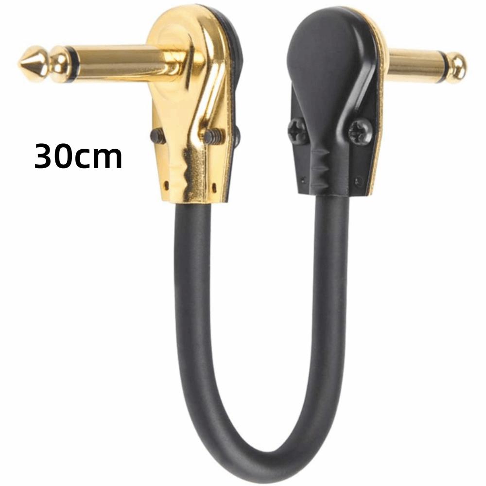 Copper Core Guitar Instrument Cable Flat Design Right-angle Plug Cable  Instrument Accessories