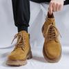 Ботинки Мартина мужские ботинки в британском стиле, короткие ботинки, модные ретро рабочие ботинки, универсальные большие желтые ботинки 2052-H