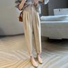 2024 Summer Pants Women Harem Pants Loose Straight Casual Female Basic Trousers White