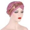 Fashion Women Glitter Sequins Braid Turban Hat