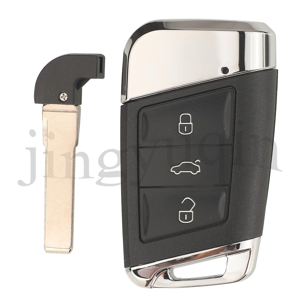 jingyuqin 3Buttons 433MHZ MQB48 Chip Remote Smart Car Key For VW Volkswagen Passat Variant Magotan B8 Superb Skoda A7 2015-2020