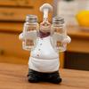 1pc of Chef Holding Salt and Pepper Shaker Resin Figurine, Suitable for Kitchen Dining Room and Christmas Party Supplies