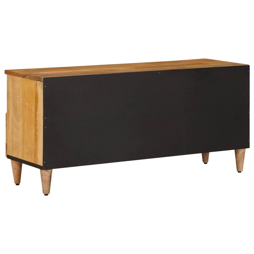TV Stand with Shelf Natural 100 x 33 x 46 cm Solid Mango Wood