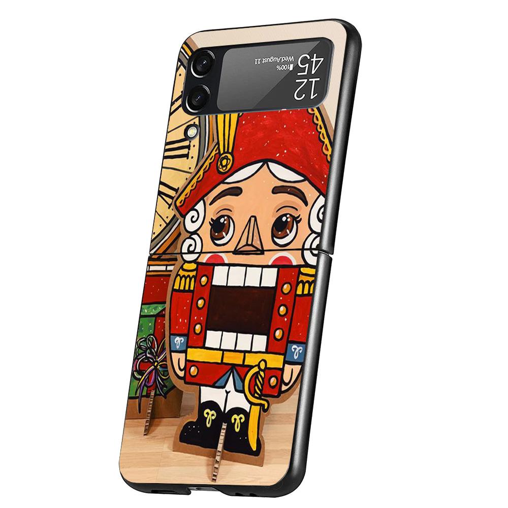 Nutcracker King Cartoon Phone Case For Samsung Galaxy Z Flip 7 6 5 4 3 5G Cover ZFlip7 ZFlip6 ZFlip4 ZFlip5 ZFlip3 Coque Fundas