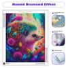 5D алмазная живопись животное еж полная круглая мозаика цветок вышивка крестиком полный комплект домашний декор 30x40 см/12x16 дюймов