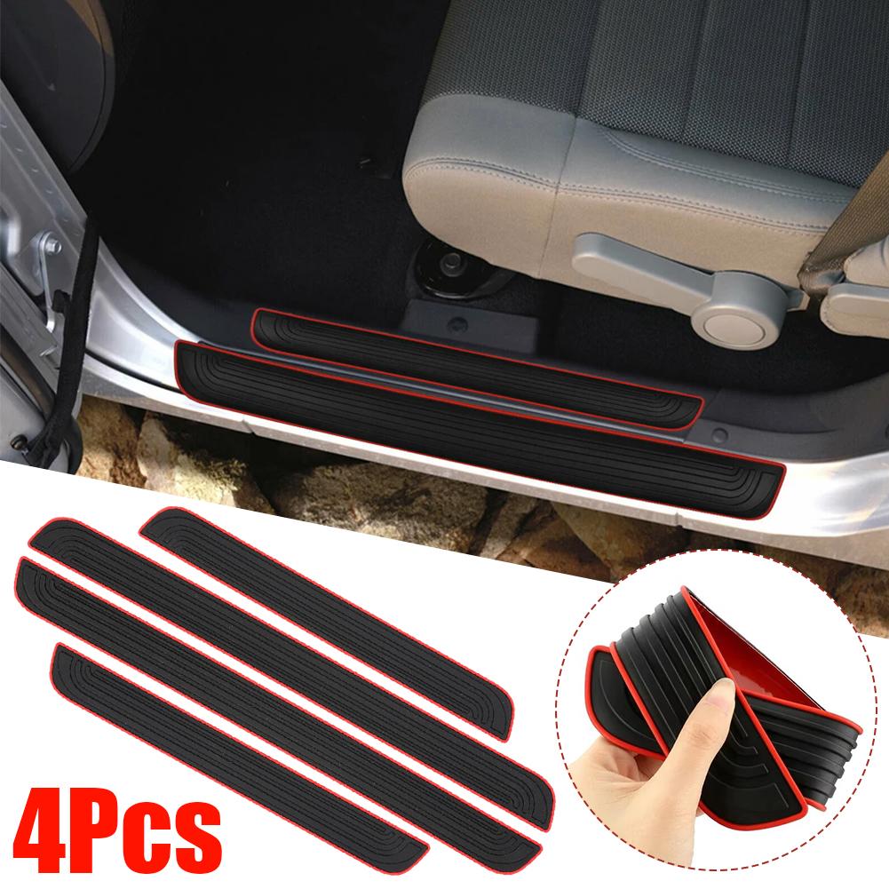 Silicone Car Sill Strips, Pvc Soft Rubber Doors, Welcome Stickers Car Pedals, Decorative Protective Paint, Anti-scratch L2z5