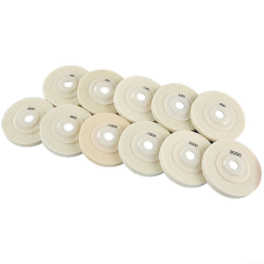 Полировальный круг, 4 дюйма, угловая шлифовальная машина с зернистостью 60-3000, 1 шт.