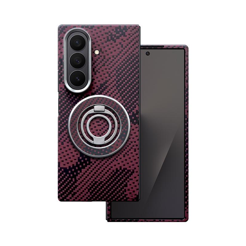 Применимо к Samsung Zfold7 Чехол для мобильного телефона из кевлара Углеродное волокно Fold7 Магнитный чехол для мобильного телефона Защитный чехол от падения