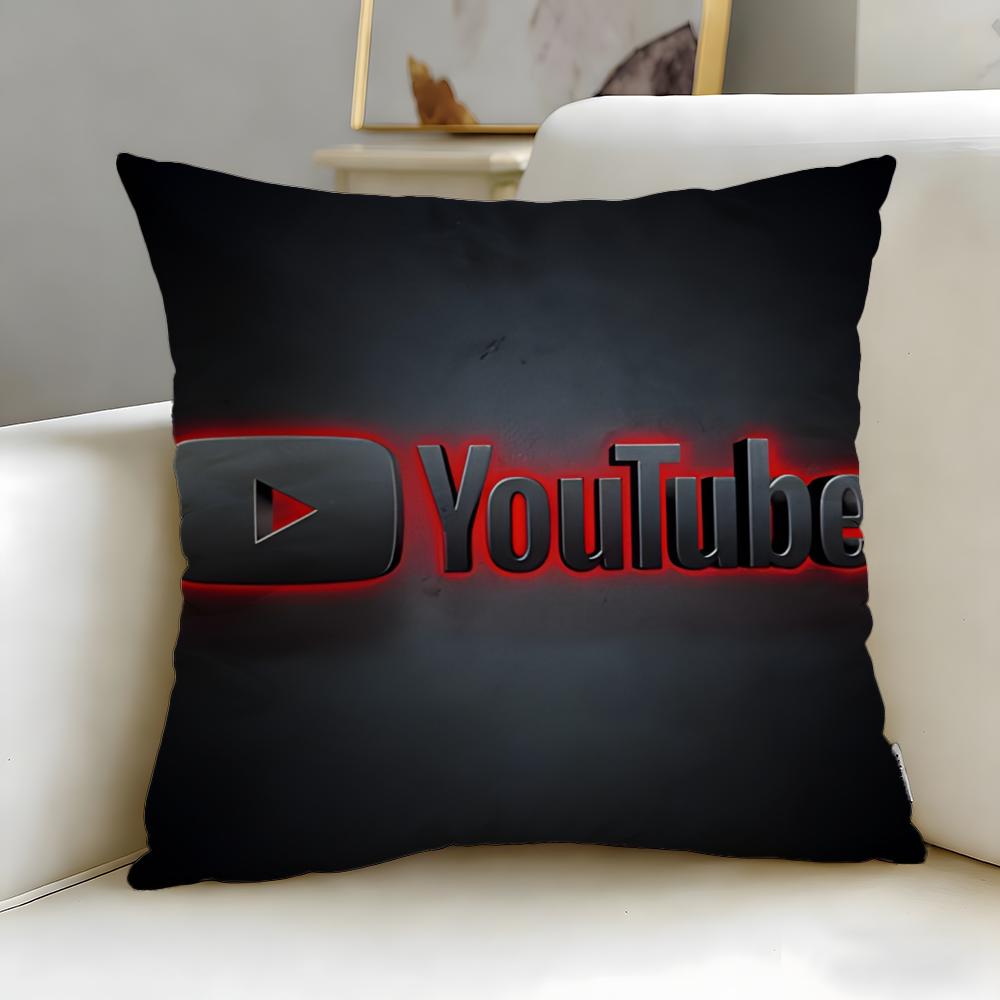 Stylish Yyoutubeing Cushion Cover Soft EasyWash Pillow Case Versatile for Couch Bed Travel and Office