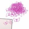 50Pcs Color Plated Butterfly Paper Clips Butterfly Shape Decorative Paper Clips Thing Accessory