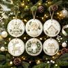 6pcs Deer Tree Christmas Pearl Painting Kit Handmade Christmas Craft Decoration  Festival