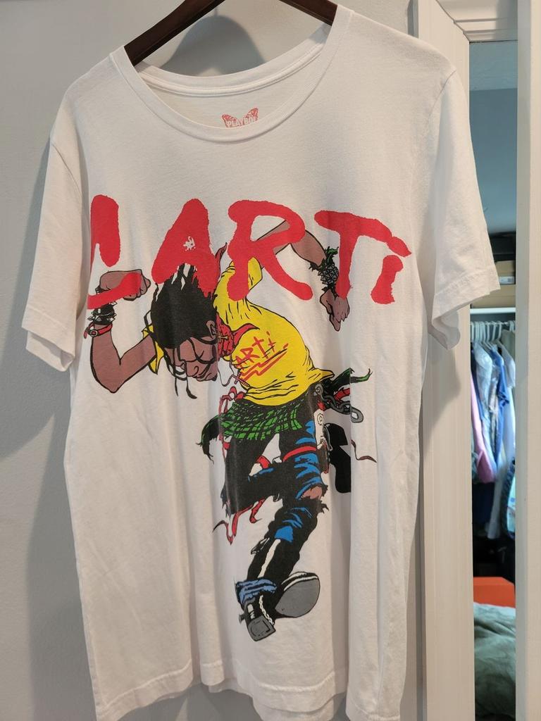 Футболка Playboi Carti Circle Jerks Редкий Дизайн Белая Унисекс Футболка WA1974