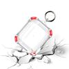 Fashion clear Earphone case with Keychain Drop Proof Transparent Protective Cover Wireless Charging Earbuds for Apple Earphone 3