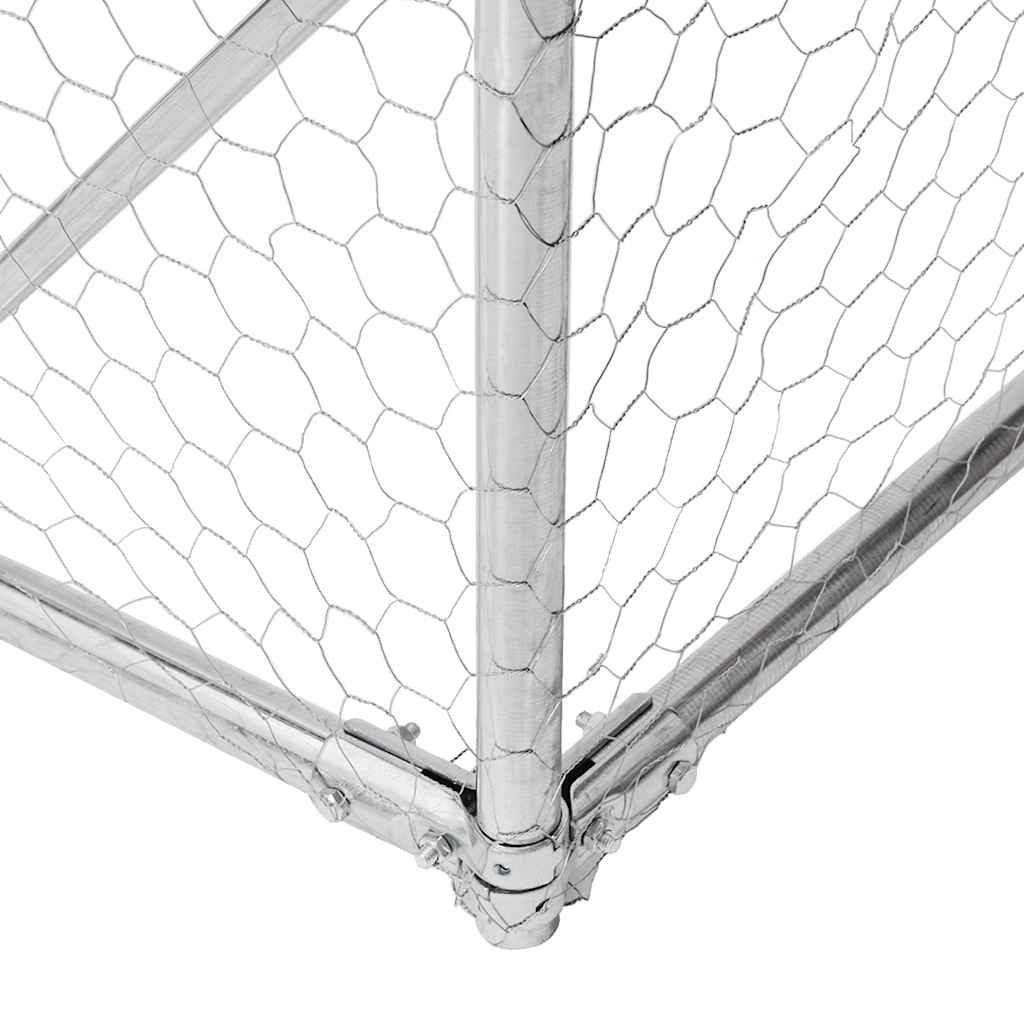 Vidaxl Kurnik Z Dachem 2,5X4X2,25 M Stal Ocynkowana