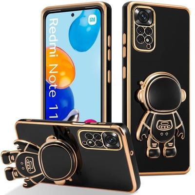Чехол Силиконовый - E.F.CONNECTION - Для Xiaomi Redmi Note 11/11S - Ударопрочный - Ультратонкий - Держатель Астронавт