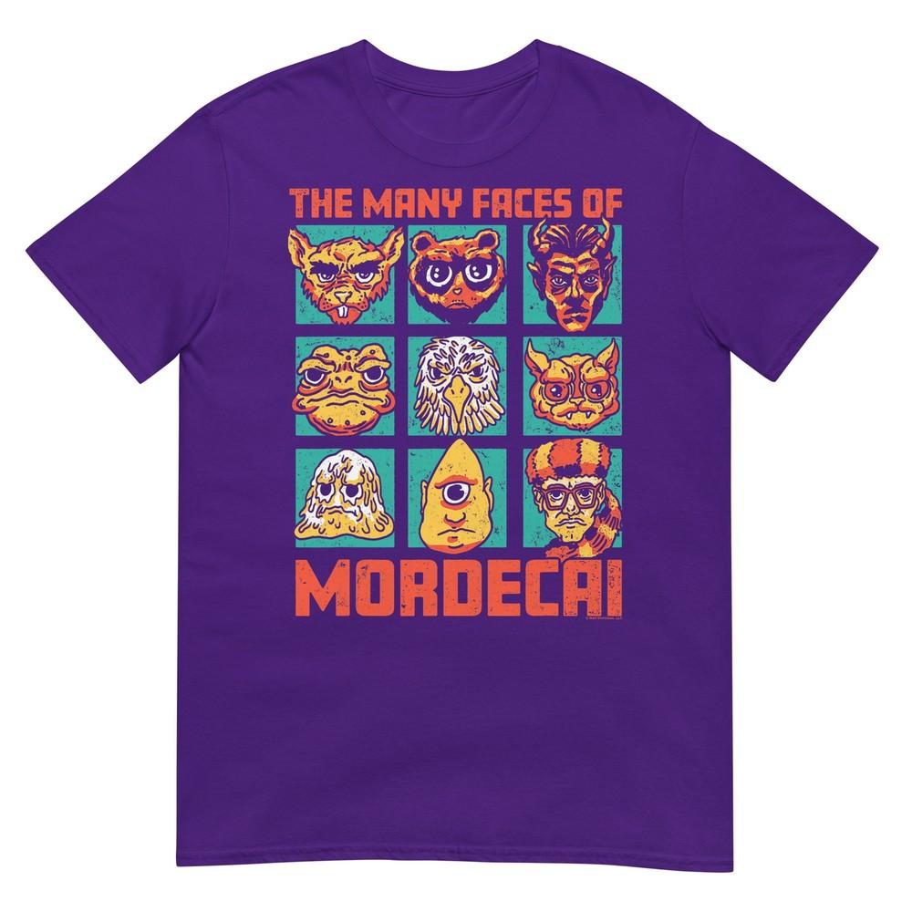 Dcc Unisexy Faces Of Mordecai Grid Funny Gamer Series Book Tshirt
