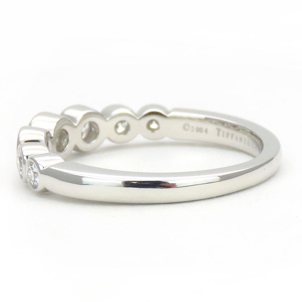 Used TIFFANY&Co. Ring Jazz Graduated EU#51 Pt950Platinum/diamond 4.4g Platinum