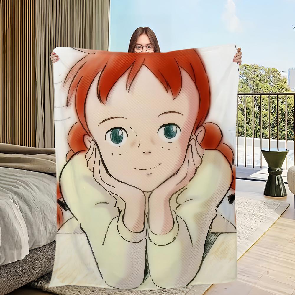 Мультфильм аниме a-Энн из Зеленых Крыш Фланелевое теплое уютное мягкое плюшевое одеяло для дивана гостиной дома спальни дорожный подарок дом