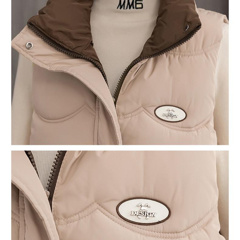 Модный жилет жилет женский осень зима новый толстый теплый жилет жилет женский верхняя одежда корейский свободный жилет куртка