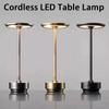 Светодиодная настольная лампа, сенсорная, перезаряжаемая, винтажная, настольная лампа, прикроватная, беспроводная, ночник для чтения, для бара, ресторана, дома, уличного декора