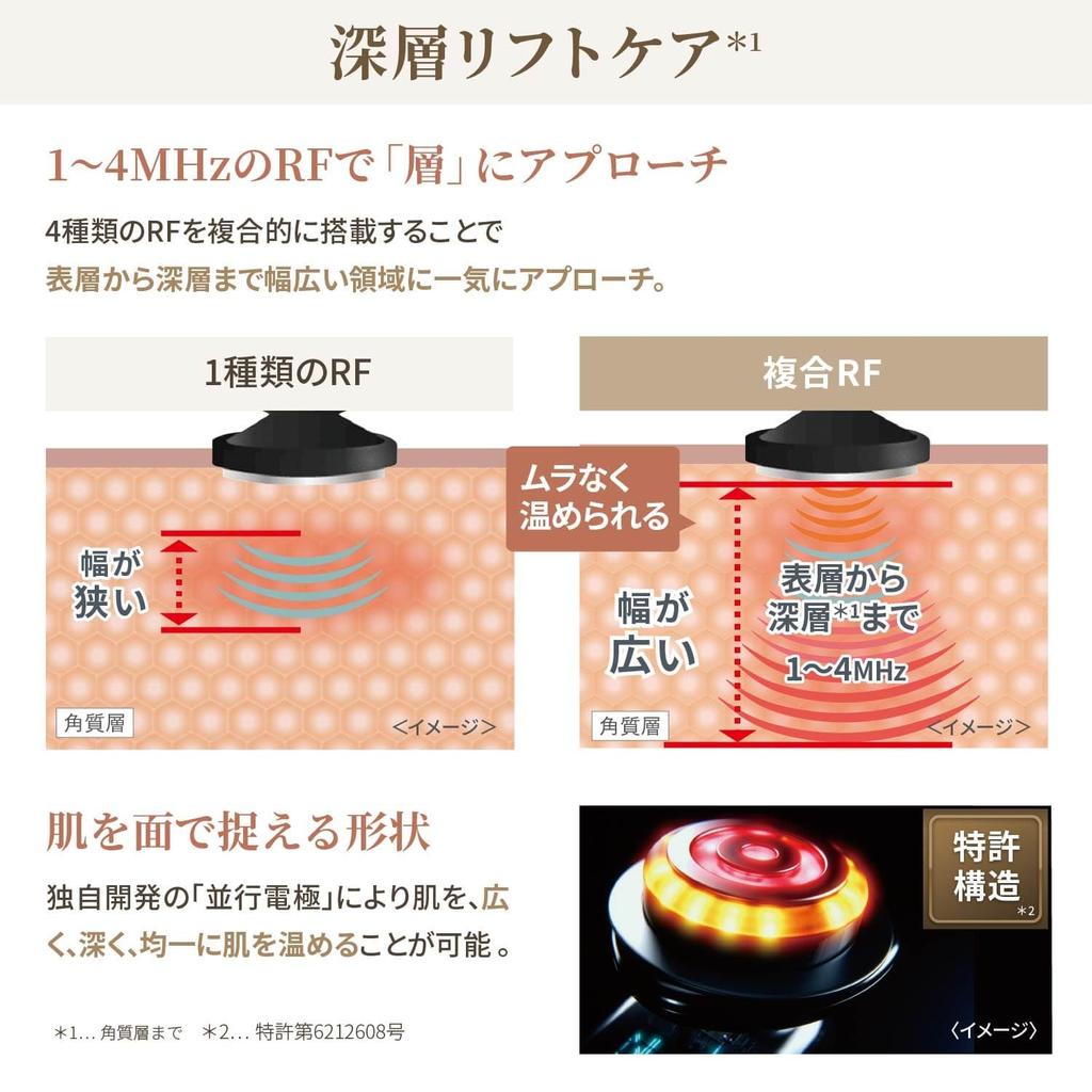 YA-MAN Facial Beauty Device Photo Plus Deep Lift Power Booster Pad Set of 2 Lift Up Pore Clean Hydrate YJFA1T Bronze