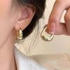Золотые Геометрические Круглые Серьги Для Женщин Модные Серьги Ювелирные Изделия Предотвращают Аллергию Аксессуары для Вечеринок Подарок