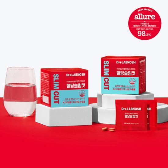Доктор. Lab Nosh Диета для контроля уровня сахара в крови Blood Sugar Slim Cut 14 пакетов (2 недели стоит)