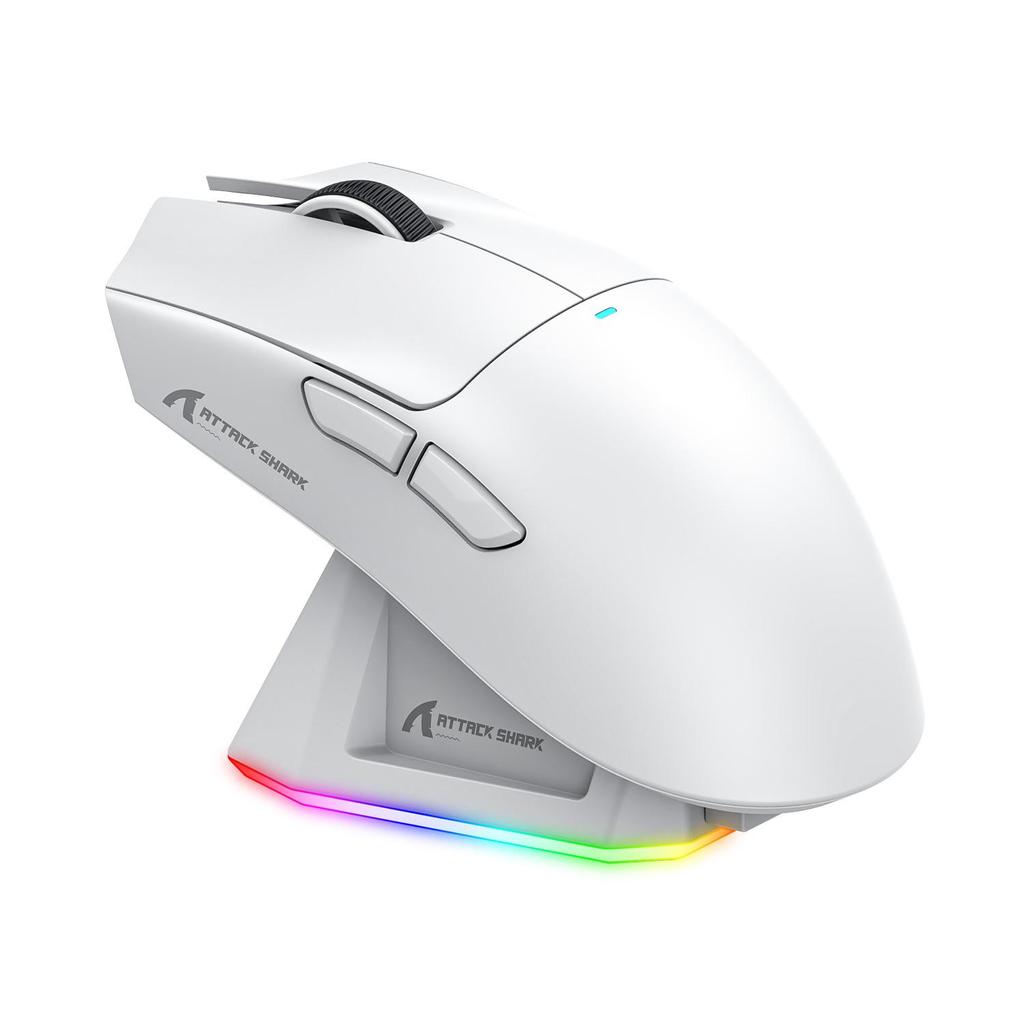 Игровая мышь Attack Shark X11 с тремя режимами работы, RGB-подсветкой, сенсором PAW3311 и беспроводной зарядкой Bluetooth