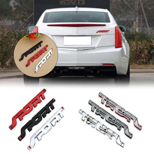 Car Metal 3D SPORT Logo Emblem Badge Sticker Trunk Fender Decal Accessories