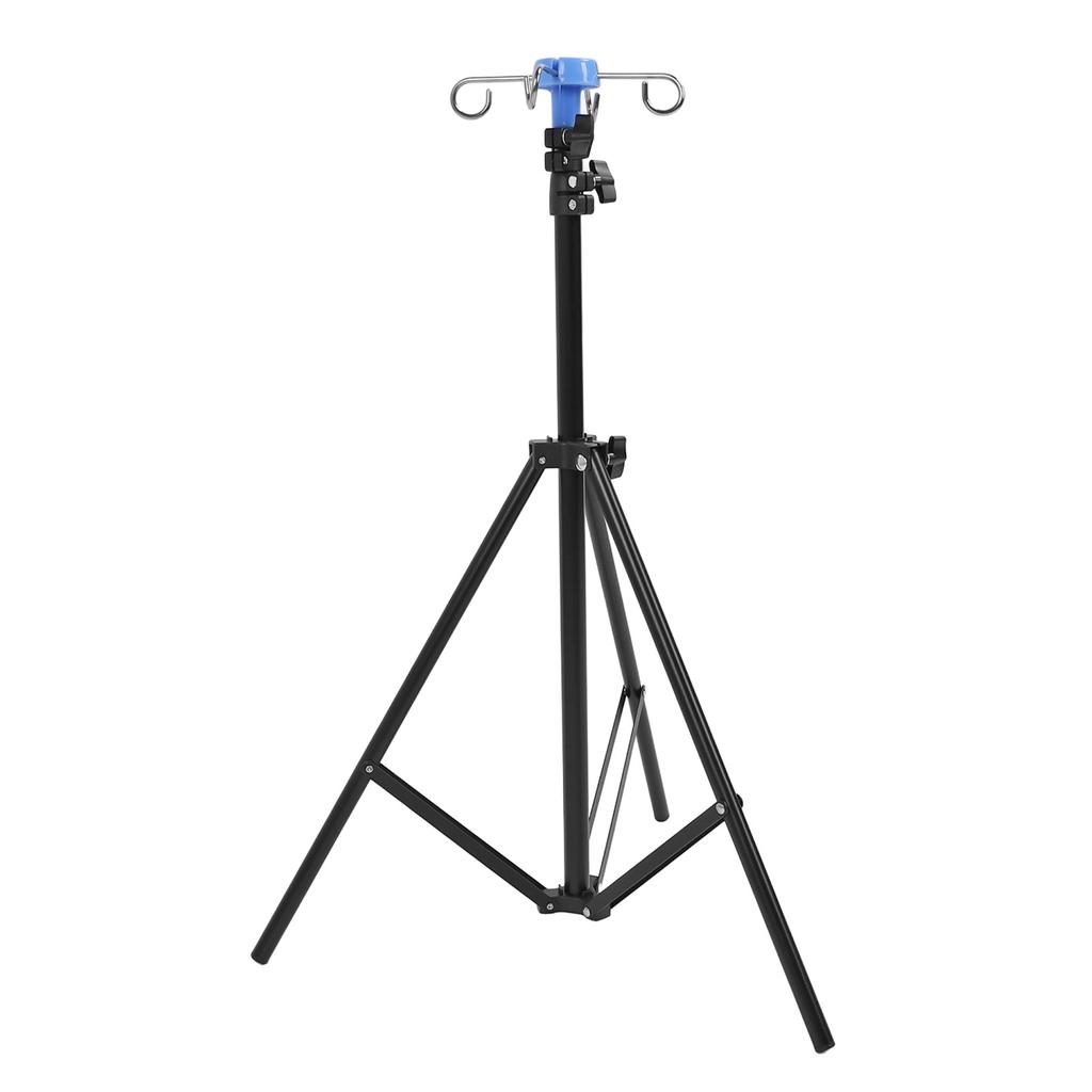 Штатив-тренога для внутривенных вливаний с 4 крючками, многофункциональная металлическая складная стойка для внутривенных вливаний, напольный мешок для капельницы