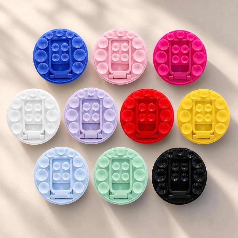 Round Suction Cup Phone Holder Silicone Phone Mount Suction Pad Phone Stand Smartphone Accessory