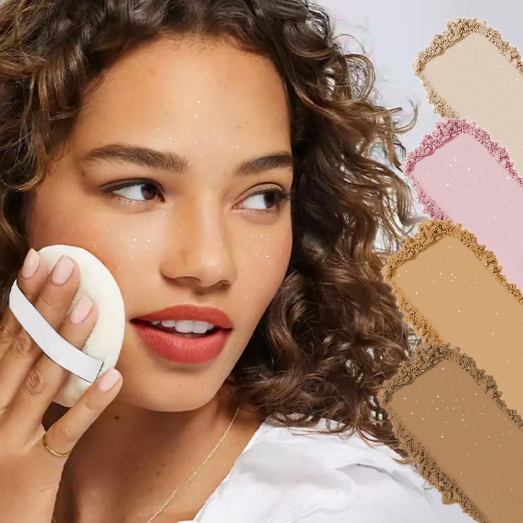 Шелковистая рассыпчатая пудра с контролем жирности, осветляющая водостойкая матовая пудра с бриллиантовой оправой, пудра для макияжа