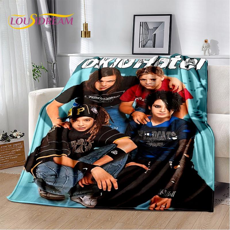 Одеяло Tokio Hotel Rock Band Bill Kaulitz, мягкое фланелевое одеяло для дома, спальни, кровати, дивана, пикника, офиса, пешего туризма, отдыха, сна