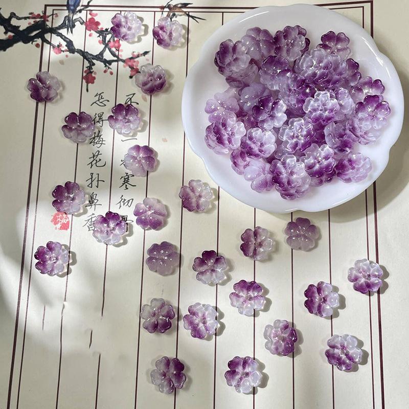 14 мм стеклянные бусины в виде цветов, браслет ручной работы, ожерелье, серьги, ювелирный материал, инструменты для самостоятельного изготовления, аксессуары для изготовления ювелирных изделий