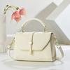 New 2026 Korean girls commuting small square bag large capacity oblique span texture shoulder bag