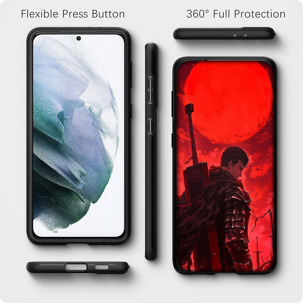 Для Motorola Moto Edge 70 60 50 G54 G86 Samsung Galaxy S25 iPhone 17 16 15 Xiaomi Redmi Note 14 13 Pro Max Чехол для телефона Обои Berserk Guts Обложка