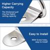Stainless Steel D Shape Tie Down Anchors, D Rings Anchor Lashing Rings for Car Truck Trailer Cargo Boats RV, 20pcs