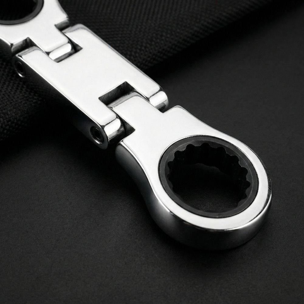 Ratcheting Mechanism Flex-Head Ratcheting Wrench Flex-Head Design Stubby Wrenches Set  DIY Projects