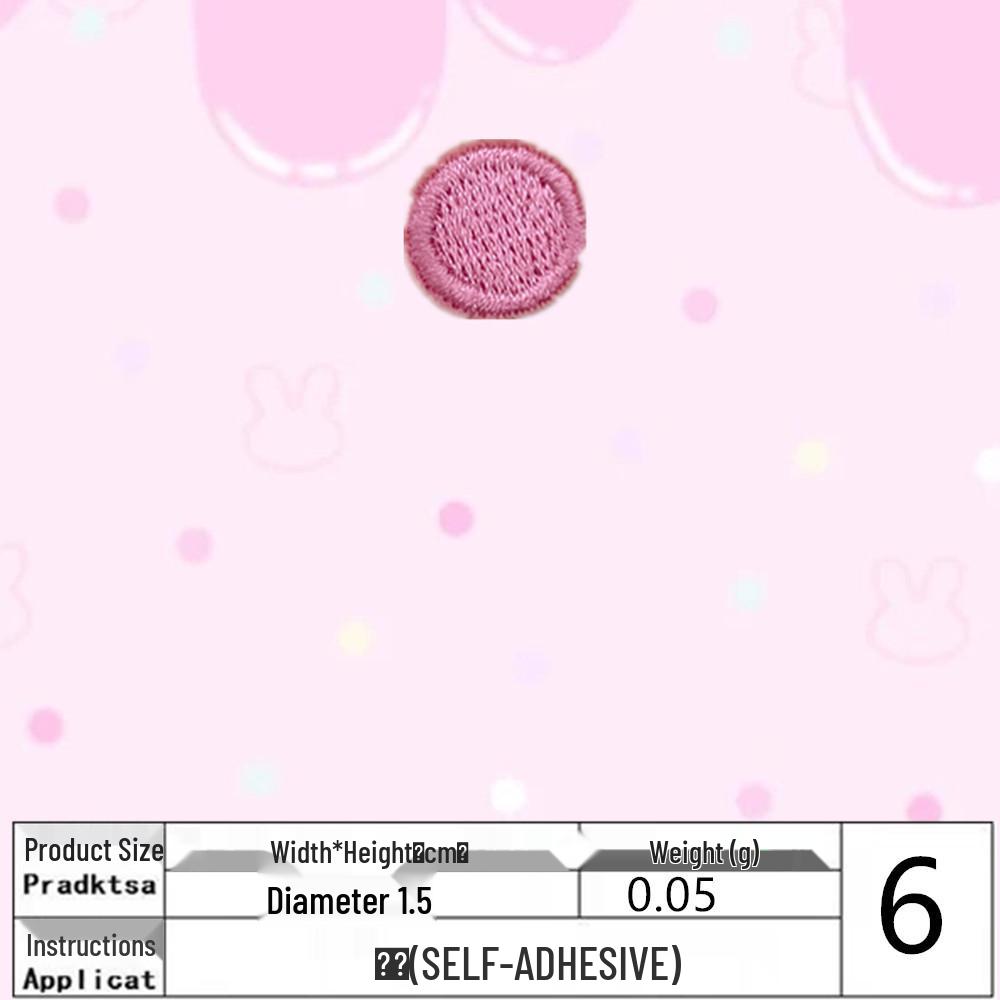 Polka Dot Fabric Patch: Creative DIY and Clothing Decoration Accessory