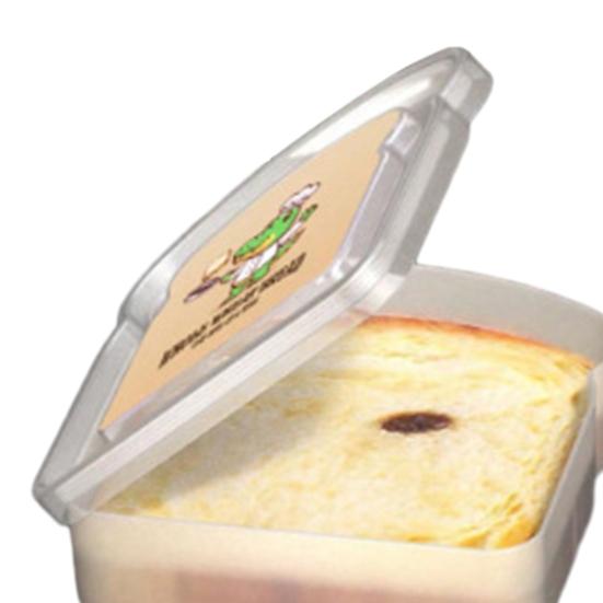 Прозрачная коробка для хлеба, пищевой контейнер, не содержащий бисфенола А, многоразовый, легкий, портативный, коробка для тостов, сэндвич-контейнер, пищевой контейнер