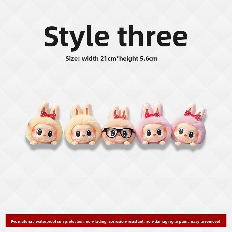 Cute Car Window Cartoon Peripheral Car Window Glass Luggage Water Cup Computer Case Waterproof Decorative Sticker