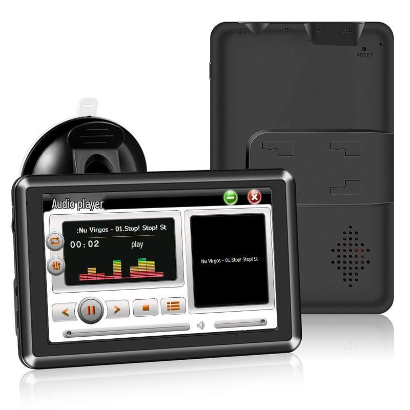 5-дюймовый портативный автомобильный GPS-навигатор с 8G HD-картами для Европы и США, универсальный для легковых и грузовых автомобилей, включает FM.