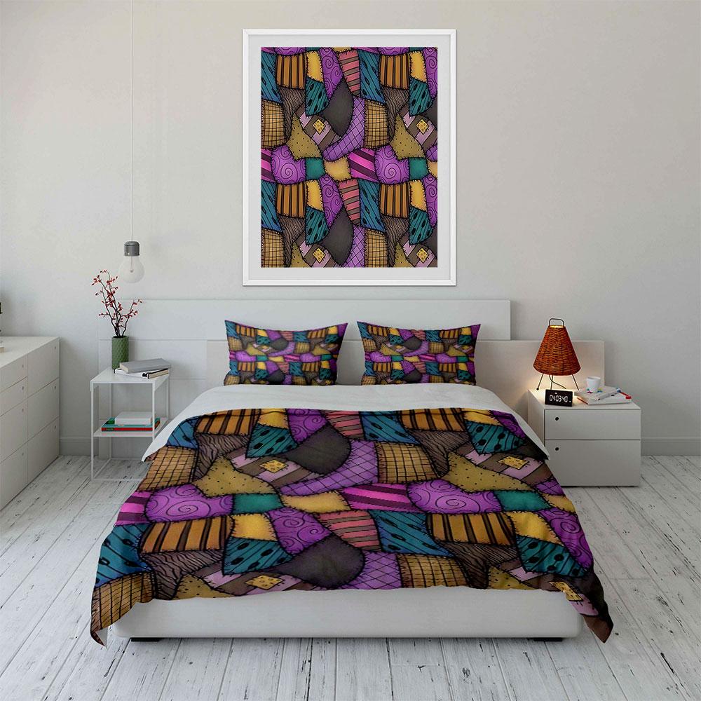 Whimsical patchwork dreams. Bedding sets Duvet covers Pillowcases(1* Duvet Cover 2* Pillowcases without duvet insert)