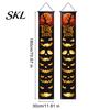 Decorative Party Accessory Halloween Porch Sign Banner, Pumpkin Ghost Awning Hanging Wall Indoor Decoration Door Decoration, Front Wreath Banner Yard