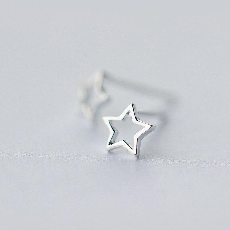 Серьги-гвоздики из полого серебра 925 пробы для женщин и девушек, украшения для свадебной вечеринки, Pendientes Brincos eh960