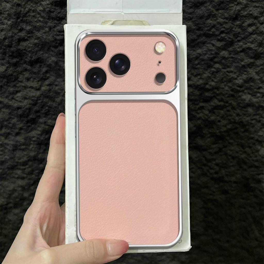 Premium Executive Leather Case for iPhone 18ProMax 18Pro 17 ProMax Large Window Lens Protector Cover